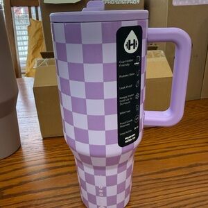Hydrojug Lavender Checkers 32 oz traveler Sold out pattern BNWT